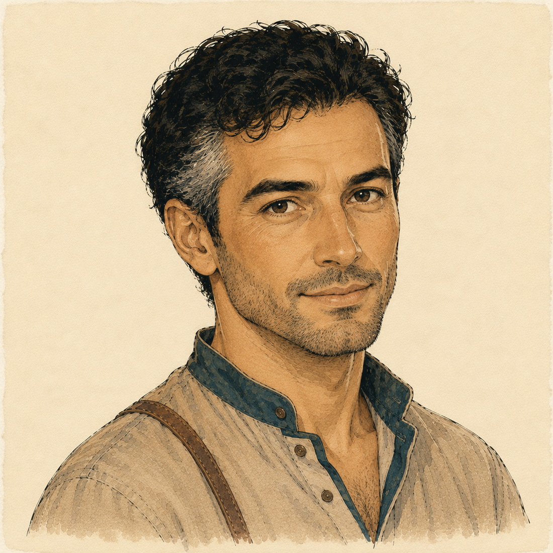 Portrait of Miraki, FOLDORI's fictional R&D companion