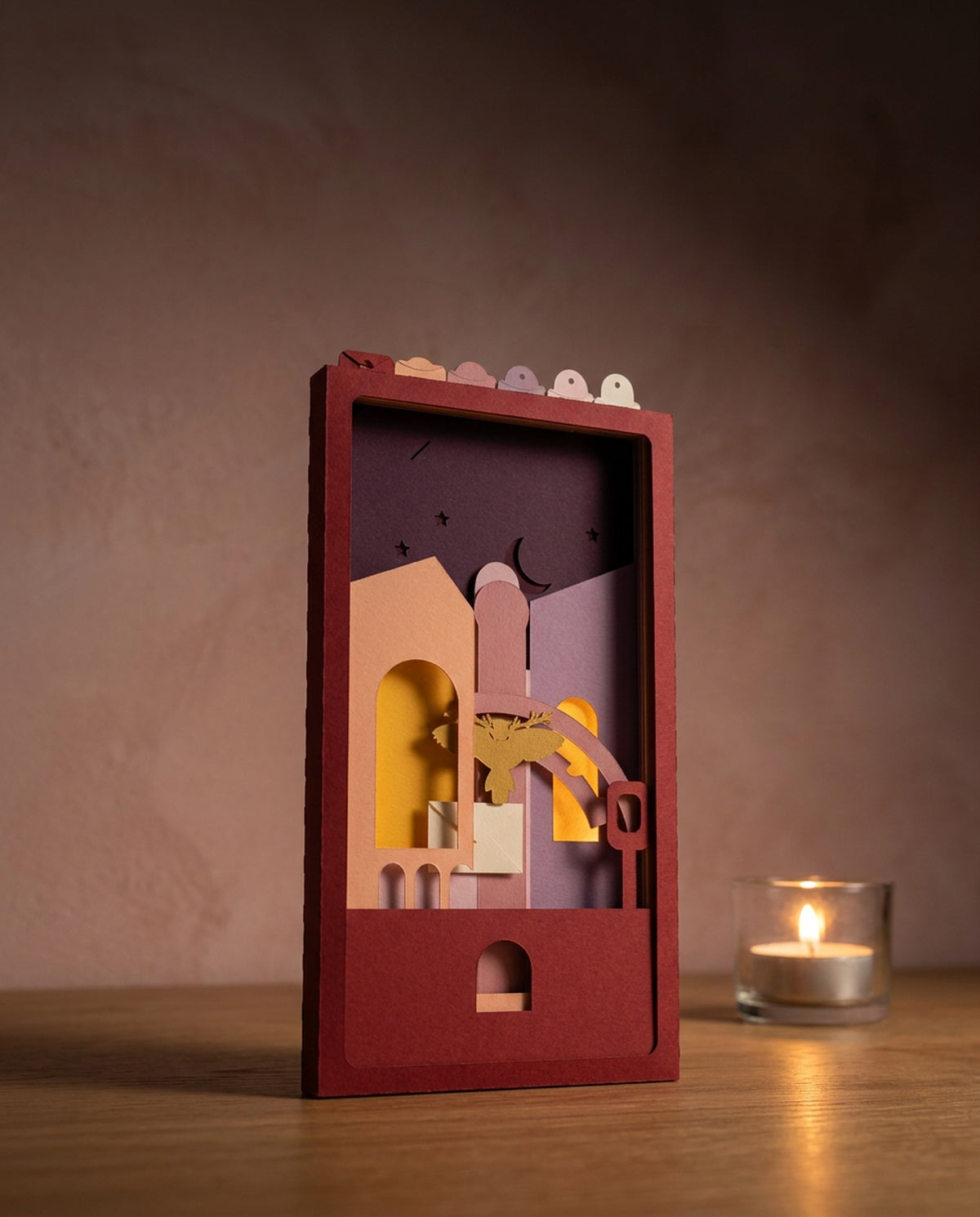 Love Letters Pocket Story at night with its night card